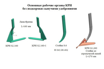Культиватор для обработки высокостебельных культур КРН (с сыпучими удобрениями)