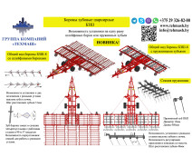 Борона зубовая шарнирная БЗШ